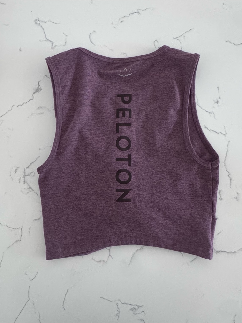 Beyond Yoga x Peloton Womens M Plum Twist Front Cropped Tank Top Workout Yoga - Picture 3 of 8